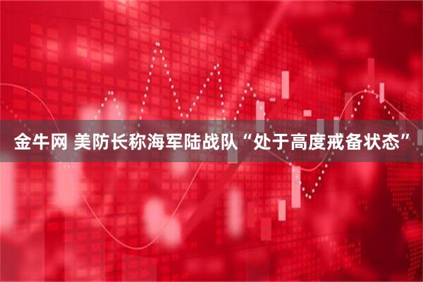 金牛网 美防长称海军陆战队“处于高度戒备状态”
